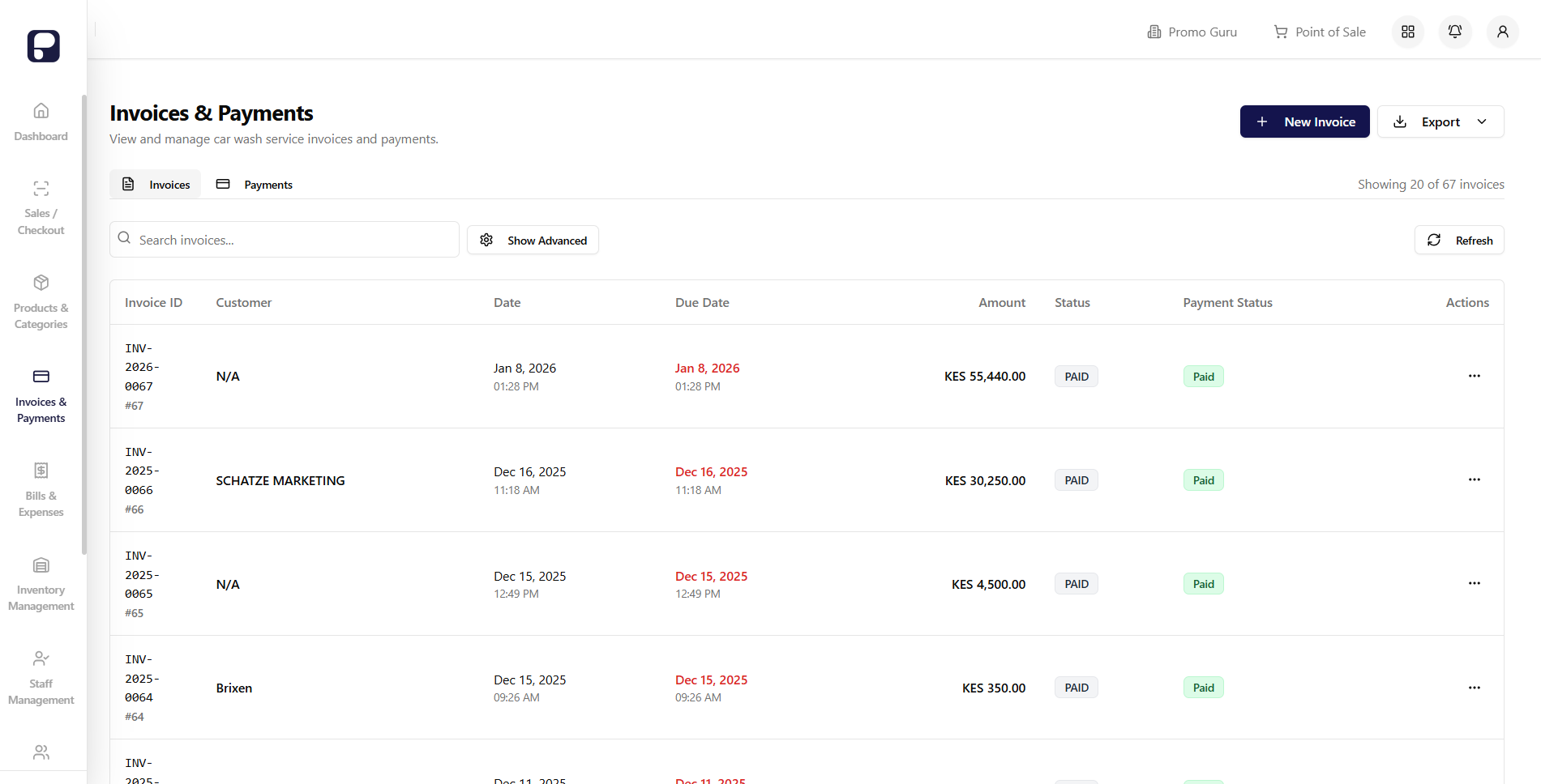 Invoice & Payment Management