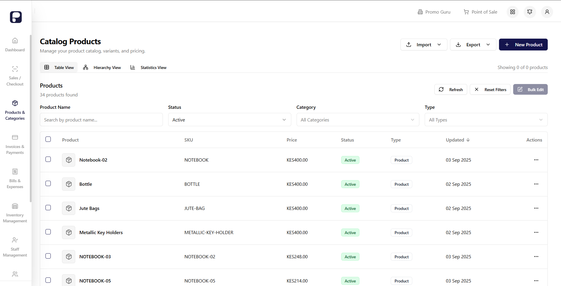 Complete Product Catalog Management